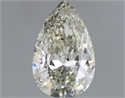 Natural Diamond 0.57 Carats, Pear with  Cut, K Color, SI2 Clarity and Certified by GIA