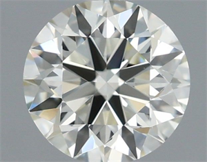 Picture of Natural Diamond 0.90 Carats, Round with Excellent Cut, K Color, IF Clarity and Certified by IGI