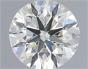 Natural Diamond 0.70 Carats, Round with Excellent Cut, I Color, VVS2 Clarity and Certified by IGI