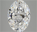 Natural Diamond 5.01 Carats, Oval with  Cut, D Color, VS2 Clarity and Certified by GIA