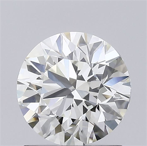 Picture of Natural Diamond 1.09 Carats, Round with Excellent Cut, J Color, VVS2 Clarity and Certified by GIA