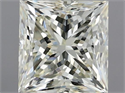 Natural Diamond 1.00 Carats, Princess with  Cut, L Color, SI1 Clarity and Certified by IGI