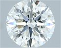 Natural Diamond 1.01 Carats, Round with Excellent Cut, H Color, VVS2 Clarity and Certified by IGI