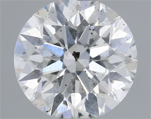 Picture of Natural Diamond 0.74 Carats, Round with Excellent Cut, F Color, SI2 Clarity and Certified by IGI