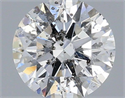 Natural Diamond 0.50 Carats, Round with Excellent Cut, G Color, I1 Clarity and Certified by IGI