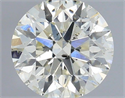 Natural Diamond 0.41 Carats, Round with Excellent Cut, J Color, SI2 Clarity and Certified by IGI
