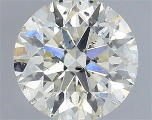 Picture of Natural Diamond 0.41 Carats, Round with Excellent Cut, J Color, SI2 Clarity and Certified by IGI