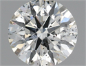 Natural Diamond 0.70 Carats, Round with Excellent Cut, G Color, SI2 Clarity and Certified by IGI