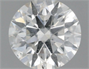 Natural Diamond 0.72 Carats, Round with Excellent Cut, F Color, SI2 Clarity and Certified by IGI