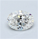 Natural Diamond 1.30 Carats, Oval with  Cut, G Color, VS1 Clarity and Certified by GIA