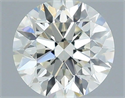 Natural Diamond 0.53 Carats, Round with Excellent Cut, I Color, VVS1 Clarity and Certified by IGI