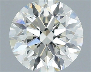 Picture of Natural Diamond 0.53 Carats, Round with Excellent Cut, I Color, VVS1 Clarity and Certified by IGI