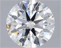 Lab Grown Diamond 1.53 Carats, Round with Ideal Cut, D Color, VVS2 Clarity and Certified by IGI