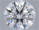 Lab Grown Diamond 1.50 Carats, Round with Ideal Cut, D Color, VVS2 Clarity and Certified by IGI
