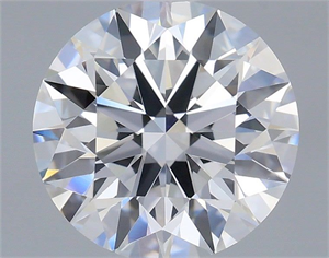 Picture of Lab Grown Diamond 1.50 Carats, Round with Ideal Cut, D Color, VVS2 Clarity and Certified by IGI