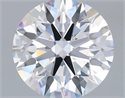 Lab Grown Diamond 1.56 Carats, Round with Ideal Cut, D Color, VVS2 Clarity and Certified by IGI