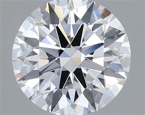 Picture of Lab Grown Diamond 1.23 Carats, Round with Ideal Cut, D Color, VVS2 Clarity and Certified by IGI
