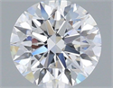 Lab Grown Diamond 1.54 Carats, Round with Ideal Cut, D Color, VVS2 Clarity and Certified by IGI