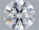 Lab Grown Diamond 1.51 Carats, Round with Ideal Cut, D Color, VVS2 Clarity and Certified by IGI