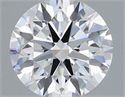 Lab Grown Diamond 1.05 Carats, Round with Ideal Cut, E Color, VVS1 Clarity and Certified by IGI