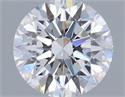 Lab Grown Diamond 0.86 Carats, Round with Ideal Cut, D Color, VVS2 Clarity and Certified by IGI