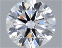 Lab Grown Diamond 0.86 Carats, Round with Ideal Cut, D Color, VVS2 Clarity and Certified by IGI