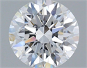 Del inventario de diamantes de laboratorio, 0.85 quilates, Redondo , Color D, claridad VVS2 y certificado IGI