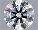 Lab Grown Diamond 1.01 Carats, Round with Ideal Cut, D Color, VVS1 Clarity and Certified by IGI