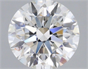 Lab Grown Diamond 1.55 Carats, Round with Excellent Cut, F Color, VVS2 Clarity and Certified by IGI