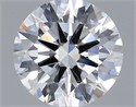 Lab Grown Diamond 1.56 Carats, Round with Ideal Cut, D Color, VVS2 Clarity and Certified by IGI
