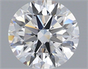 Lab Grown Diamond 1.52 Carats, Round with Ideal Cut, D Color, VVS2 Clarity and Certified by IGI
