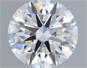 Lab Grown Diamond 1.01 Carats, Round with Ideal Cut, D Color, VVS1 Clarity and Certified by IGI