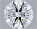 Lab Grown Diamond 1.08 Carats, Round with Ideal Cut, D Color, VS1 Clarity and Certified by IGI