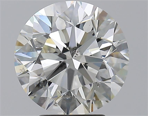 Picture of Natural Diamond 4.00 Carats, Round with Excellent Cut, J Color, SI2 Clarity and Certified by GIA
