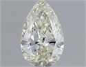 Natural Diamond 0.53 Carats, Pear with  Cut, H Color, VS2 Clarity and Certified by IGI
