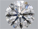 Natural Diamond 2.01 Carats, Round with Excellent Cut, D Color, VVS2 Clarity and Certified by GIA