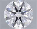 Lab Grown Diamond 2.10 Carats, Round with Ideal Cut, E Color, IF Clarity and Certified by IGI