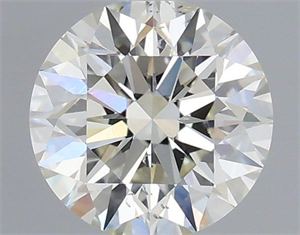 Picture of Natural Diamond 0.64 Carats, Round with Excellent Cut, I Color, SI1 Clarity and Certified by IGI