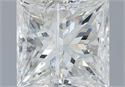 Natural Diamond 1.05 Carats, Princess with  Cut, I Color, I1 Clarity and Certified by IGI