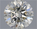 Natural Diamond 0.50 Carats, Round with Very Good Cut, J Color, I1 Clarity and Certified by IGI