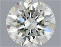 Natural Diamond 0.54 Carats, Round with Excellent Cut, H Color, VS2 Clarity and Certified by IGI