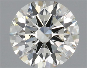 Picture of Natural Diamond 1.02 Carats, Round with Excellent Cut, K Color, SI2 Clarity and Certified by GIA