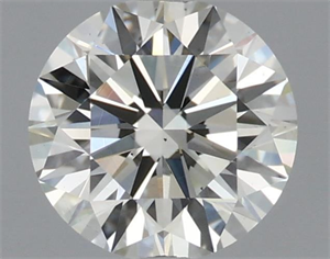 Picture of Natural Diamond 1.21 Carats, Round with Excellent Cut, K Color, VS2 Clarity and Certified by GIA