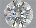 Natural Diamond 1.26 Carats, Round with Excellent Cut, J Color, SI1 Clarity and Certified by GIA