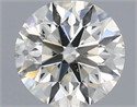 Natural Diamond 0.40 Carats, Round with Excellent Cut, I Color, SI1 Clarity and Certified by IGI