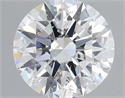 Natural Diamond 0.80 Carats, Round with Excellent Cut, G Color, SI2 Clarity and Certified by IGI