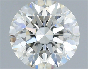 Picture of Natural Diamond 0.60 Carats, Round with Excellent Cut, H Color, SI1 Clarity and Certified by IGI