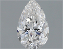 Natural Diamond 0.53 Carats, Pear with  Cut, G Color, VS2 Clarity and Certified by GIA