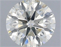 Natural Diamond 0.51 Carats, Round with Excellent Cut, J Color, SI2 Clarity and Certified by IGI