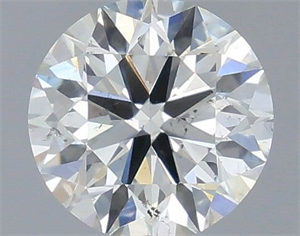 Picture of Natural Diamond 0.41 Carats, Round with Excellent Cut, H Color, SI1 Clarity and Certified by IGI